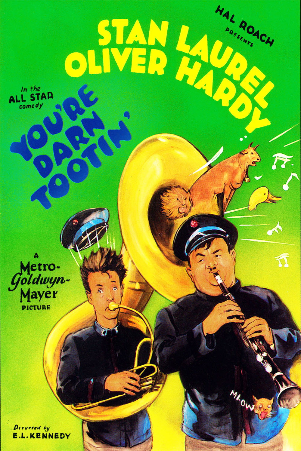 EN - Youre Darn Tootin (1928) LAUREL HARDY (SILENT)
