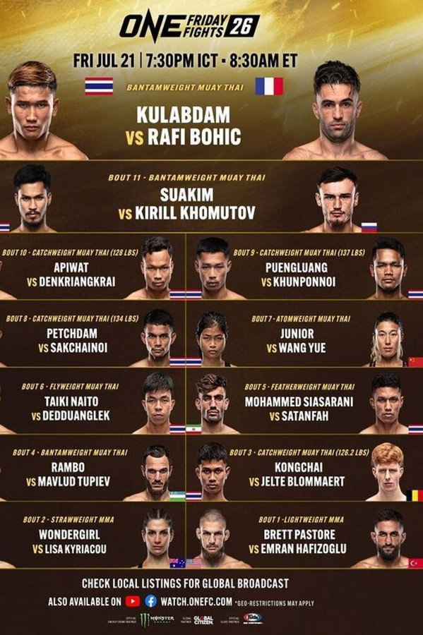 PL - ONE CHAMPIONSHIP - ONE FRIDAY FIGHT 26 (21.07.2023)