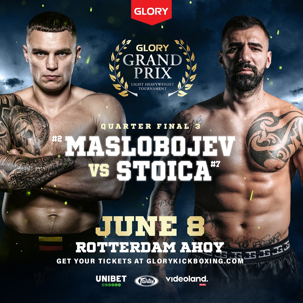 SPT - Sergej Maslobojev vs Bogdan Stoica GLORY Light Heavyweight Grand Prix (2024)