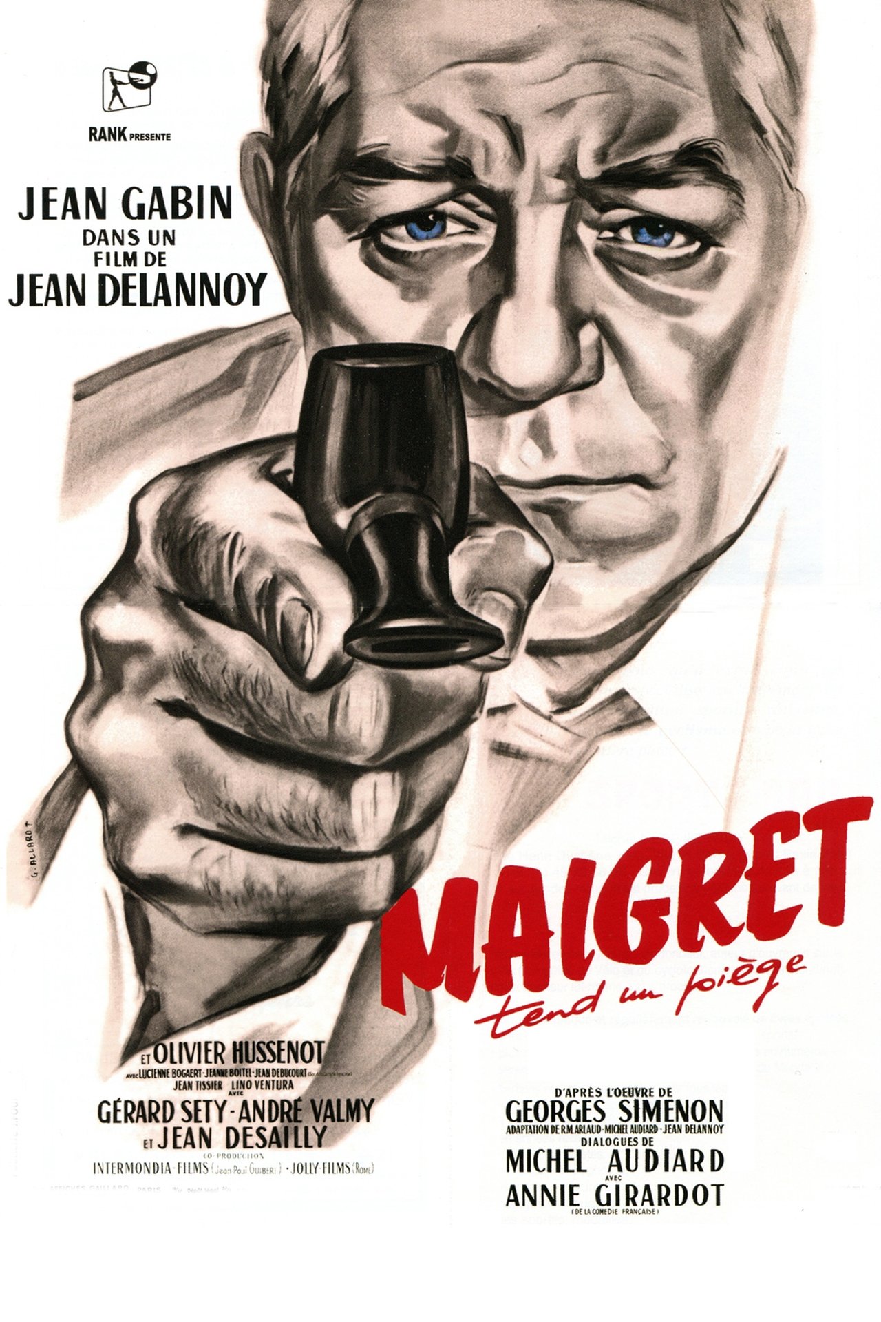 Inspector Maigret Sets a Trap (1958) - JEAN GABIN